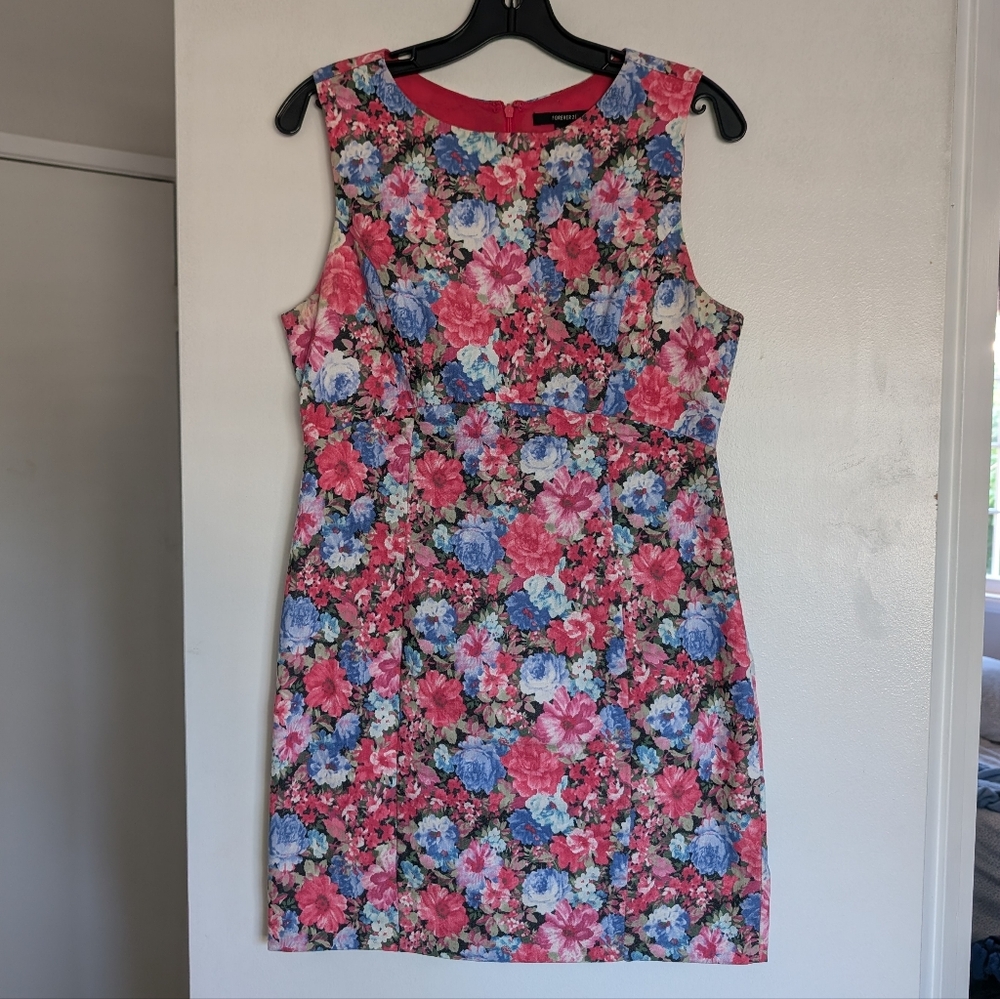 VTG Forever 21 Floral Bodycon Dress